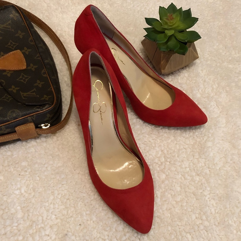 Red Jessica Simpson Heels